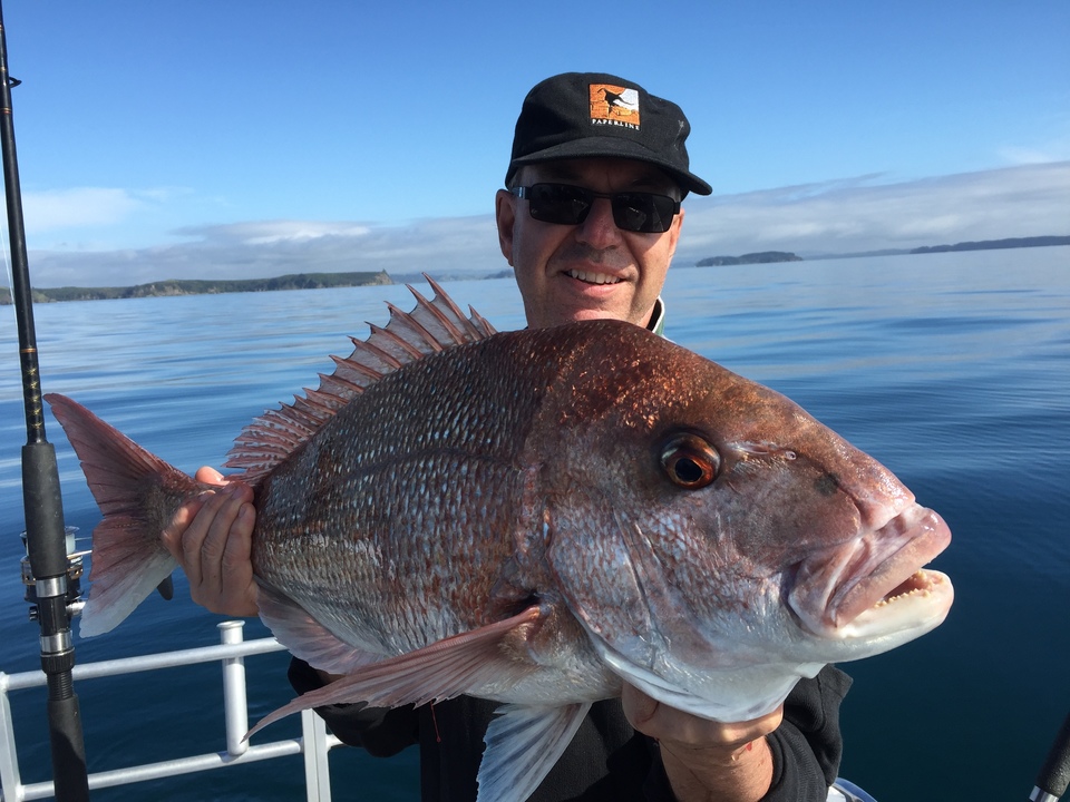John M with his big snapper on Megabites Fishing Charter